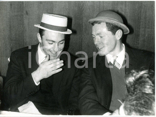 1961 LONDON - FOOTBALL Tottenham's Christmas Luncheon - Jimmy GREAVES Les ALLEN 
