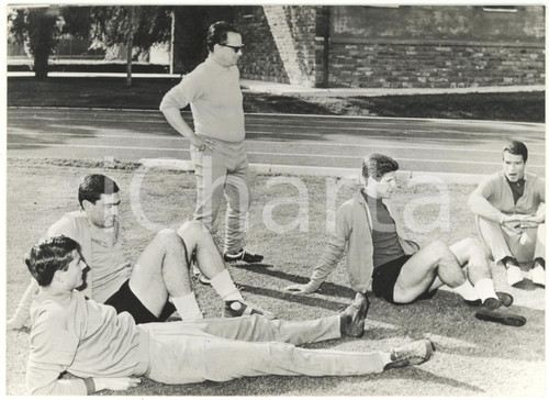 1963 FIRENZE - COVERCIANO Nazionale calcio - Umberto FABBRI Gianni RIVERA *Foto