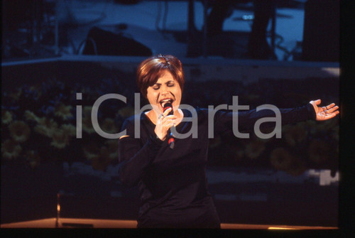 Fotografia d epoca originale 35mm vintage slide 1996 SANREMO GIOVANI Anna DI COSTANZO al Teatro Ariston 1 1