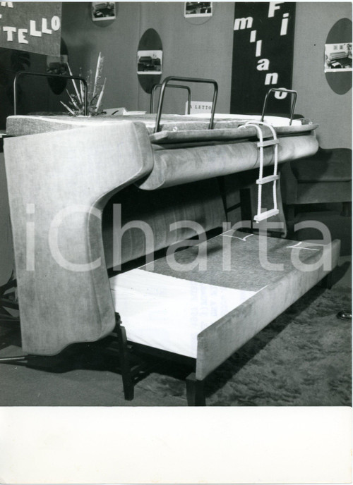 1967 MILANO Fiera Campionaria - ARREDAMENTO - Nuovo divano letto 3 in 1 *Foto