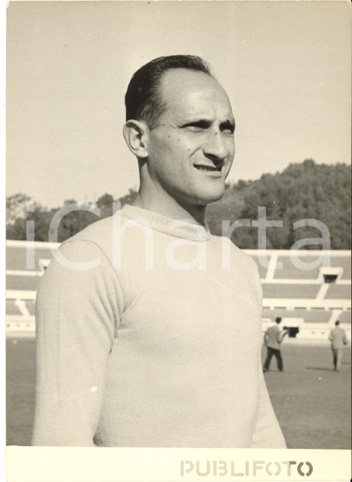 1954 ROMA CALCIO Leonardo COSTAGLIOLA agli allenamenti della Nazionale *Foto