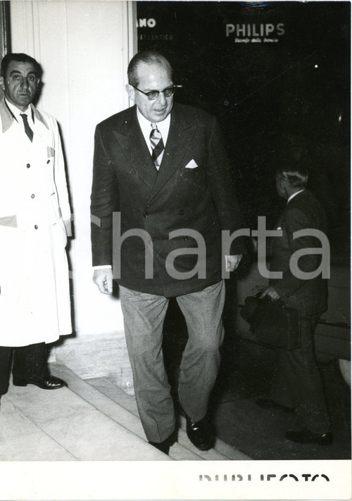 1954 NAPOLI - Arrivo di Re Paolo di Grecia diretto a Brindisi  - Foto 13x18 cm