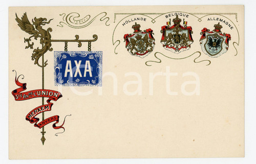 1900 ca ANTWERP - MERKSEM Société anonyme de l'Union AXA - Postcard FP NV  Cartolina postale d'epoca, non viaggiata.CONDIZIONI: FAIRFORMATO: FP    originale e autentica 1
