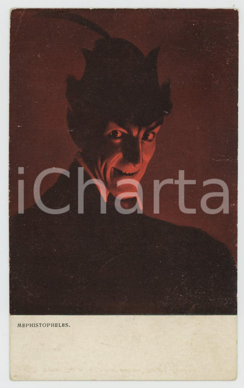 1920 ca DEVILS - Mephistopheles - Old Postcard TUCK & Sons  Cartolina postale d'epoca, non viaggiata.CONDIZIONI: GFORMATO: FP     originale e autentica 1