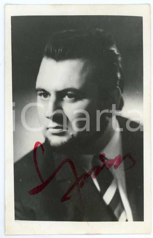 1970 Ludovico SPIESS Romanian tenor - AUTOGRAPHED Photo 9x14 cm Fotografia d'epoca, con autografo. CONDIZIONI: GFORMATO: 9x14 cm     originale e autentica 1