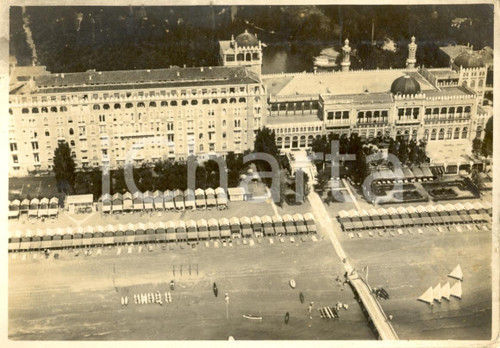 Cartolina originale da collezione 1947 LIDO DI VENEZIA Veduta aerea dell EXCELSIOR PALACE Cartolina animata FG VG 1