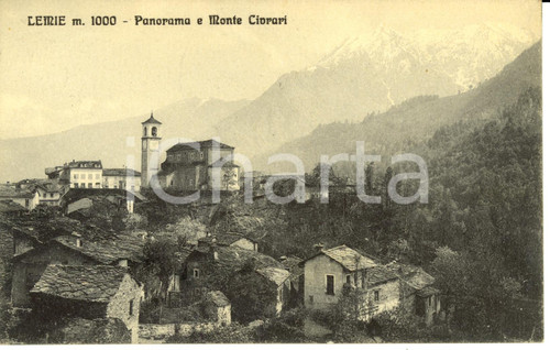 Cartolina originale da collezione 1923 LEMIE TO Scorcio panoramico e Monte CIVRARI  Cartolina FP VG 1