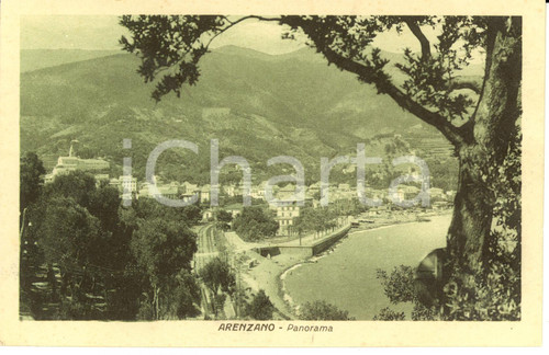 Cartolina originale da collezione 1930 ca ARENZANO GE Scorcio panoramico con spiaggia Cartolina FP NV 1