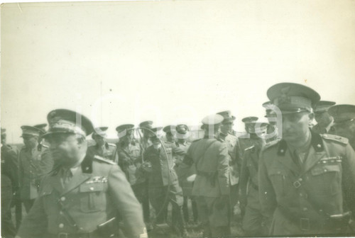 Fotografia d epoca originale 1934 NETTUNO RM Emilio DE BONO Vittorio Emanuele III modulatore BRAGANTINI 1
