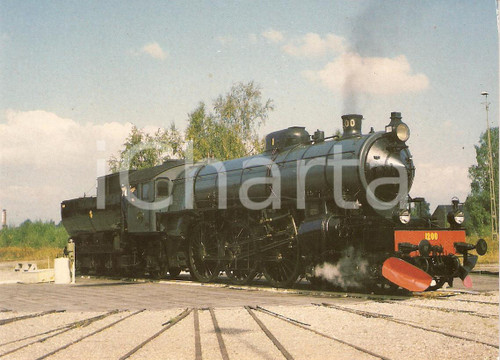Cartolina originale da collezione 1975 ca GAVLE SWEDEN Jarnvagsmuseum SJ Locomotiva F 1200 Cartolina FG NV 1