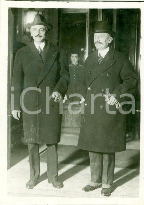 Fotografia d epoca originale 1930 PARIS Crisi ministeriale Governo TARDIEU Robert SEROT Georges PERNOT Foto 1