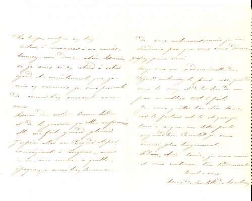 Autografo originale 1900 AQUITAINE France Lettre Marie de LAVALETTE DE MONBRUN Autographe 1