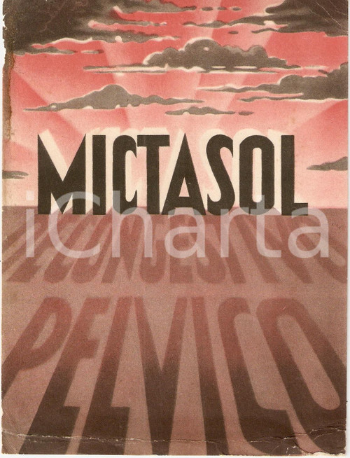 Materiale pubblicitario d’epoca 1936 MILANO Laboratori farmaceutici MALIZIA Farmaco MICTASOL Danneggiato 1