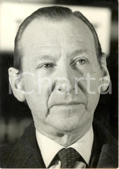 Fotografia d epoca originale 1975 ca AUSTRIA? Kurt Josef WALDHEIM Segretario Generale ONU Fotografia 1