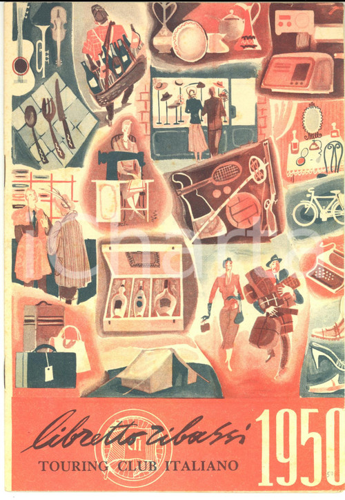 Materiale pubblicitario d’epoca 1950 TOURING CLUB ITALIANO Libretto ribassi Opuscolo PUBBLICITARIO 1