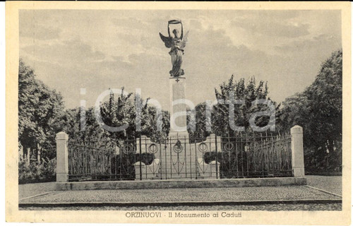 1938 ORZINUOVI (BS) Monumento ai Caduti *Cartolina postale VINTAGE FP
