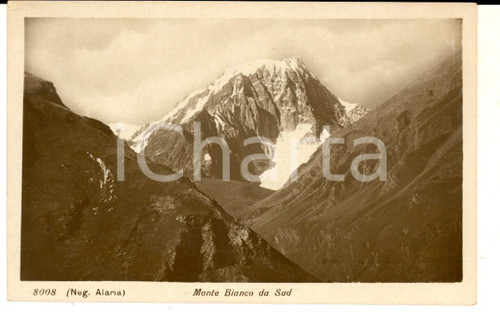 1920 ca AOSTA Veduta del Monte Bianco da Sud *Cartolina postale FP NV CONDIZIONI: GOOD    originale e autentica 1