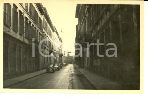 1955 ca MILANO Veduta di via SANT'ANDREA con FIAT 500 *Foto ARTISTICA FP