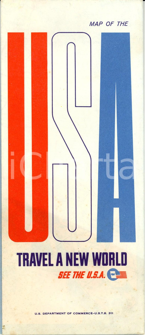 1967 WASHINGTON (USA) Travel a new world *Mappa U.S. DEPARTMENT OF COMMERCE