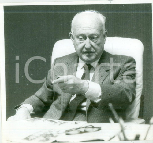 1986 STRASBOURG Pierre PFLIMLIN durante una riunione *Fotografia