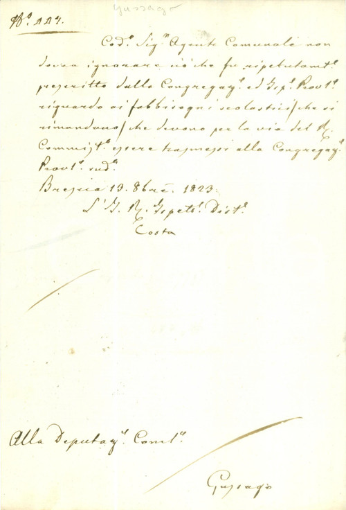 1823 GUSSAGO (BS) Non biogna ignorare i fabbisogni scolastici *Documento