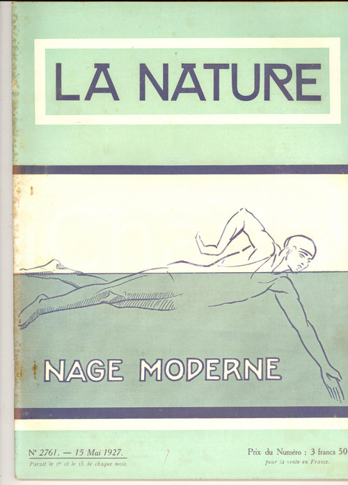 1927 LA NATURE Nage moderne - Ultracinéma NOGUES *Revue ILLUSTREE n° 2761