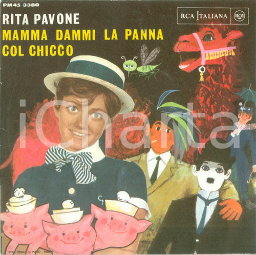 1966 Rita PAVONE Mamma dammi la panna *Vinile 45 giri RCA PM45 3380