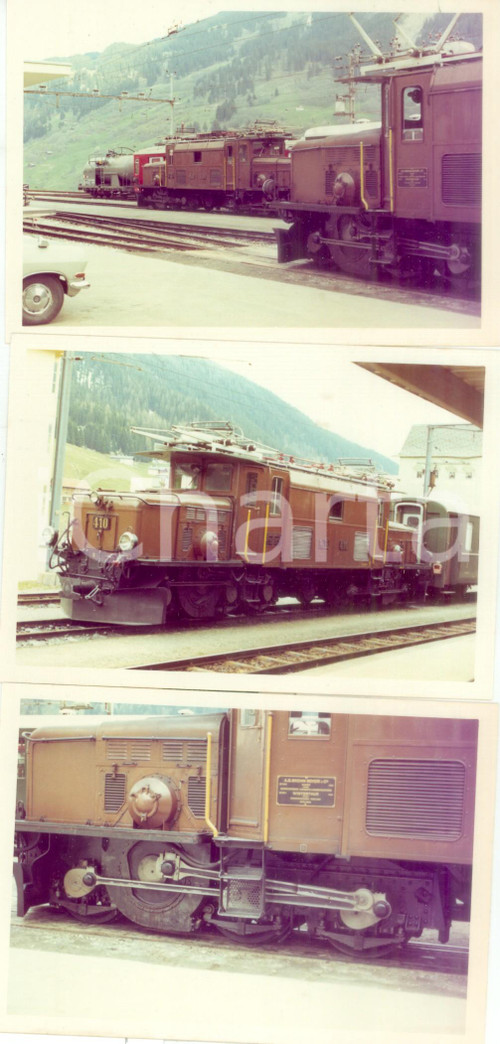 1975 ca SVIZZERA Rhätische Bahn Ferrovia retica Locomotiva 403 *Lotto 3 foto
