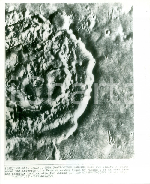 1976 PASADENA (USA) Siti per l'atterraggio del VIKING 2 su MARTE Fotografia