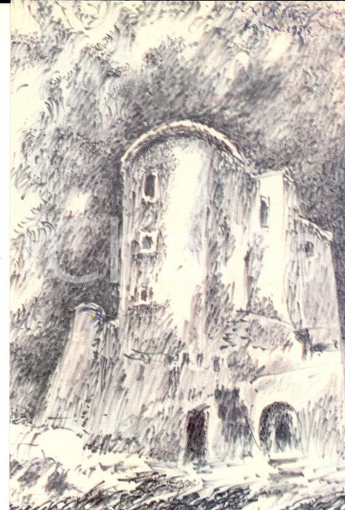 44/1983 Cartolina Pericle FAZZINI Castello di VENAFRO *Ed. numerata n°0026