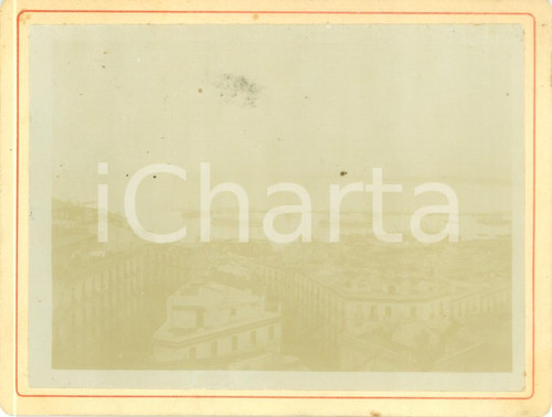 1895 ALGER (ALGERIE) Flotta navale francese in porto *Fotografia cm 12 x 9