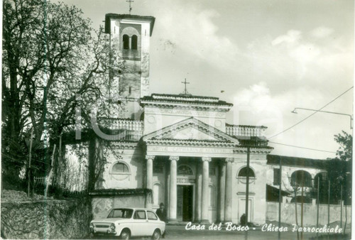 1960 ca CASA DEL BOSCO (VC) Chiesa parrocchiale Santa Caterina *Cartolina FG NV