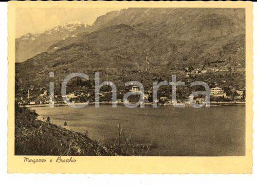 1950 ca MERGOZZO Veduta con la frazione BRACCHIO *Cartolina postale FG VG