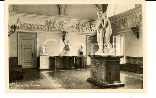 1938 TREMEZZO (CO) Vestibolo di Villa CARLOTTA *Cartolina postale FP NV