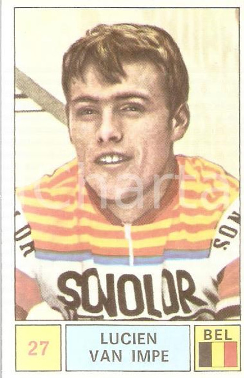 PANINI - SPRINT 1971 Figurina valida Lucien VAN IMPE n. 27 Ciclismo 3 Figurina originale d'epoca. CONDIZIONI: buone     originale e autentica 1