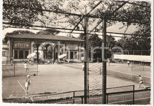 1954 MONTECATINI TERME (PT) Campo di tennis *Cartolina FG VG