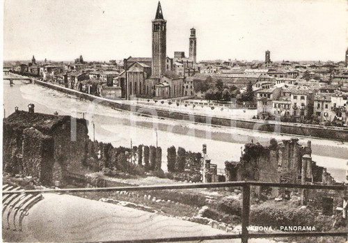 1959 VERONA Panorama della città *Cartolina FG VG