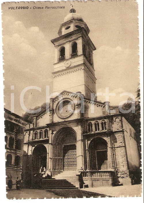 1950 ca VOLTAGGIO (AL) Chiesa parrocchiale *Cartolina FG NV