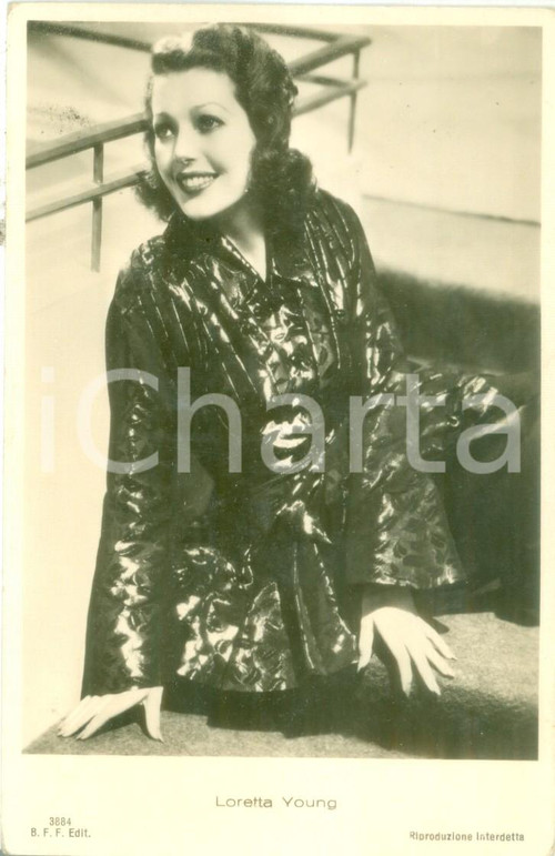 1935 ca CINEMA Loretta YOUNG attrice cinematografica e televisiva *Cartolina FP