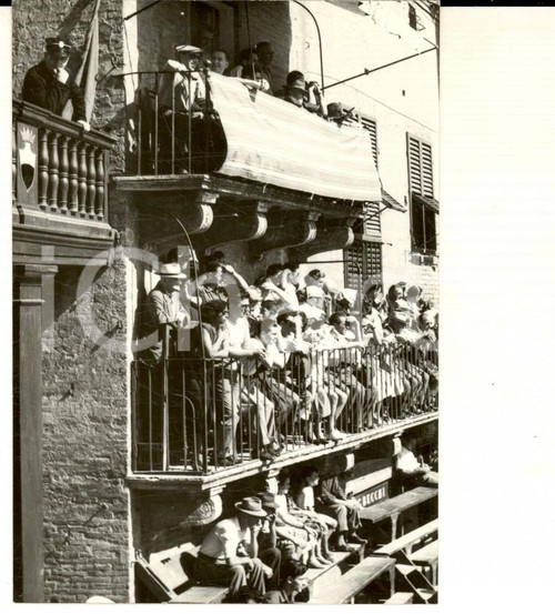 1952 PALIO DI SIENA Pubblico assiepato sui balconi *Foto ARTISTICA 7x10 cm