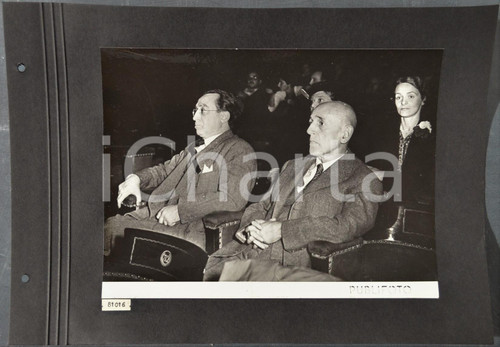 1950 EDINBURGH TOURNEE TEATRO ALLA SCALA Franco CAPUANA in platea *Foto 35x25