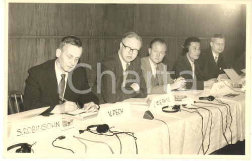 1962 Conferenza GOSLAR Seduta inaugurale con PECH - ROBINSOHN - PAYNE *Foto