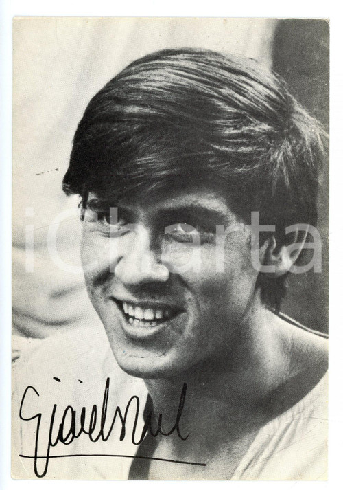 1965 ca MUSICA Ritratto del cantante Gianni MORANDI *Cartolina pubblicitaria RCA