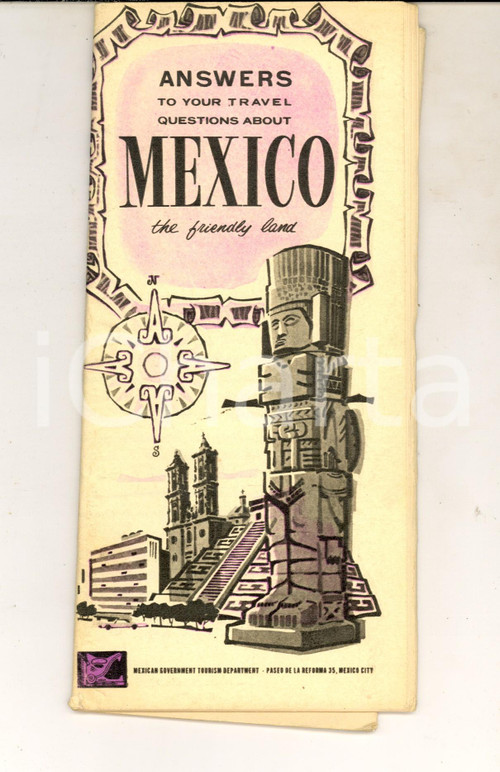 1965 ca MEXICO Answers to your traver questions *VINTAGE brochure ILLUSTRATED