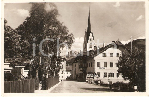 1950 MONGUELFO (BZ) Panorama con Albergo Monguelfo VAL PUSTERIA *Cartolina FP VG