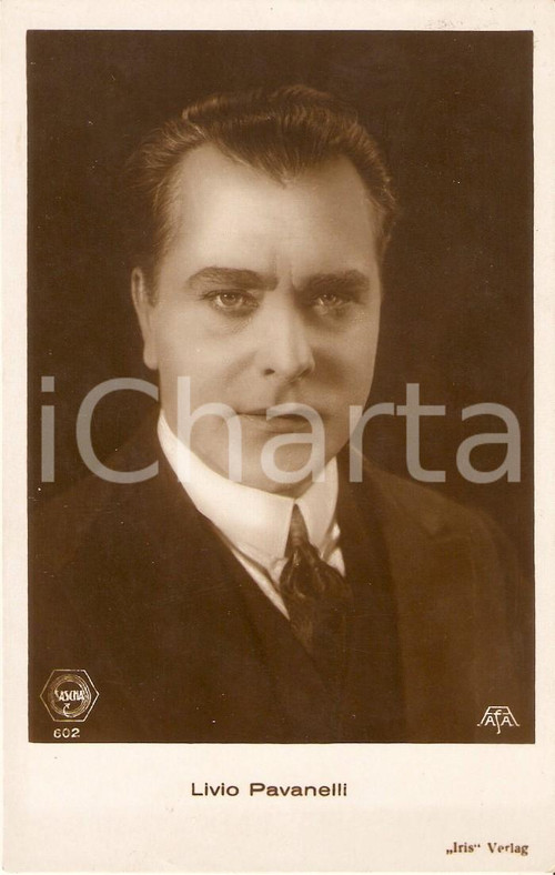 1925 ca CINEMA Attore Livio PAVANELLI Ritratto Cartolina FP NV