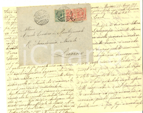 1919 MONDOVI' Marchesa CORDERO DI MONTEZEMOLO lieta per la licenza al marito