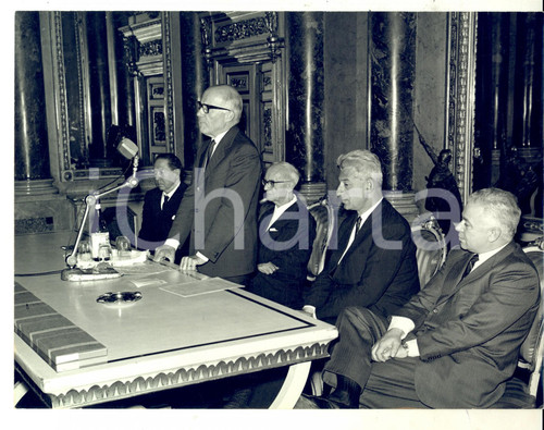 1965 ca MILANO Circolo della Stampa - Gaetano BOSCHI Silvio CECCATO Adamo ADAMI