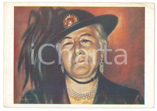 1958 NAPOLI  Cartolina Giovanni ANSALDO "Viva l'Italia democristiana" AUTOGRAFO