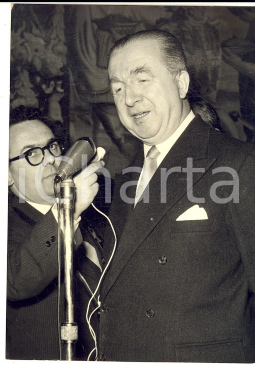 1959 ROMA CRISI DI GOVERNO Giuseppe PELLA al Quirinale per le consultazioni Foto